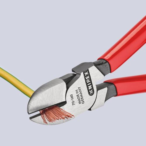 Knipex Diagonal Cutter Plastic Coated Black Atramentized 160mm 70 01 160